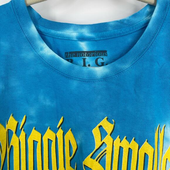 Biggie Smalls Mo Money Mo Problems T-Shirt Blue Tie Dye Large - Picture 6 of 7